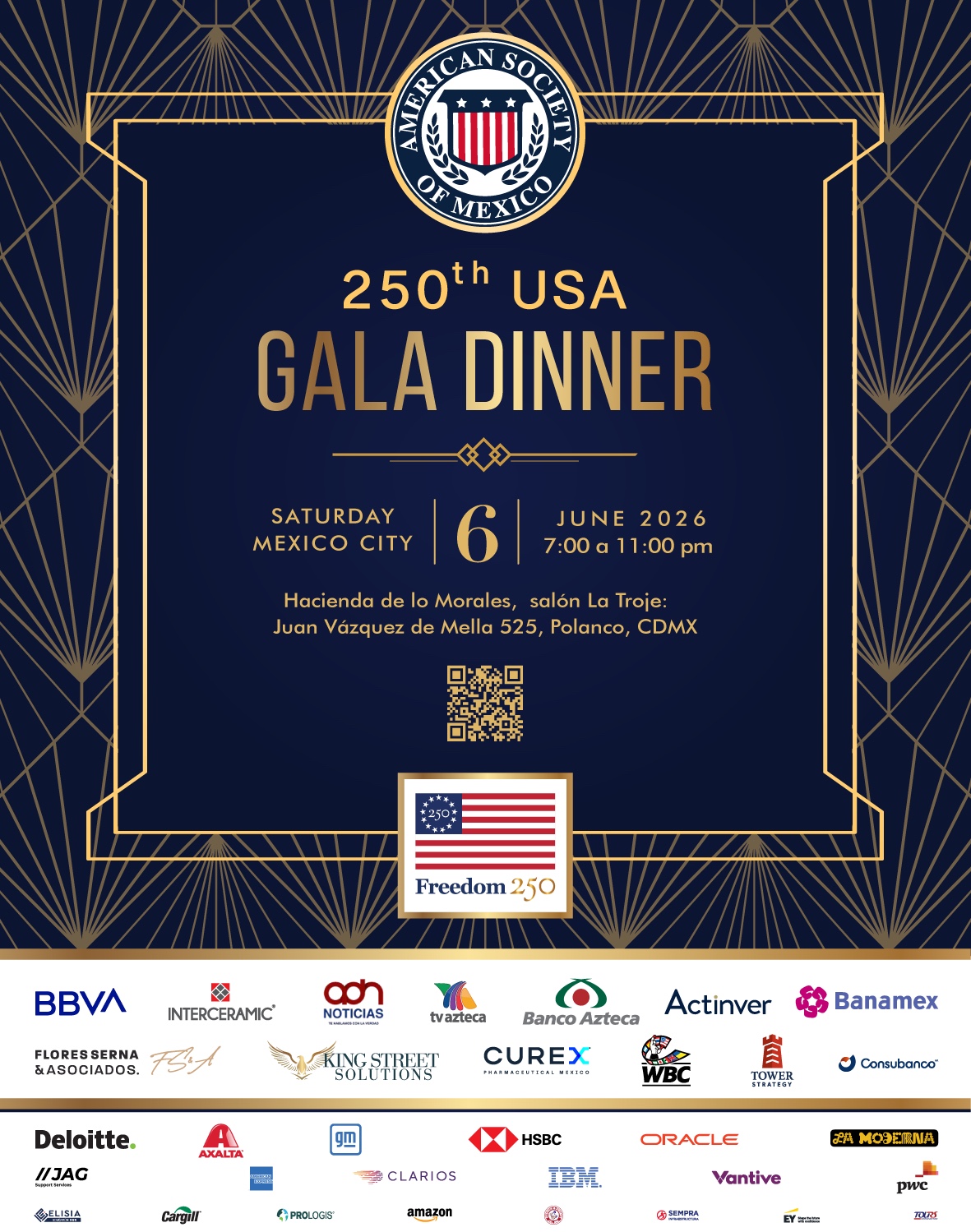 250th USA Gala Dinner — American Society of Mexico